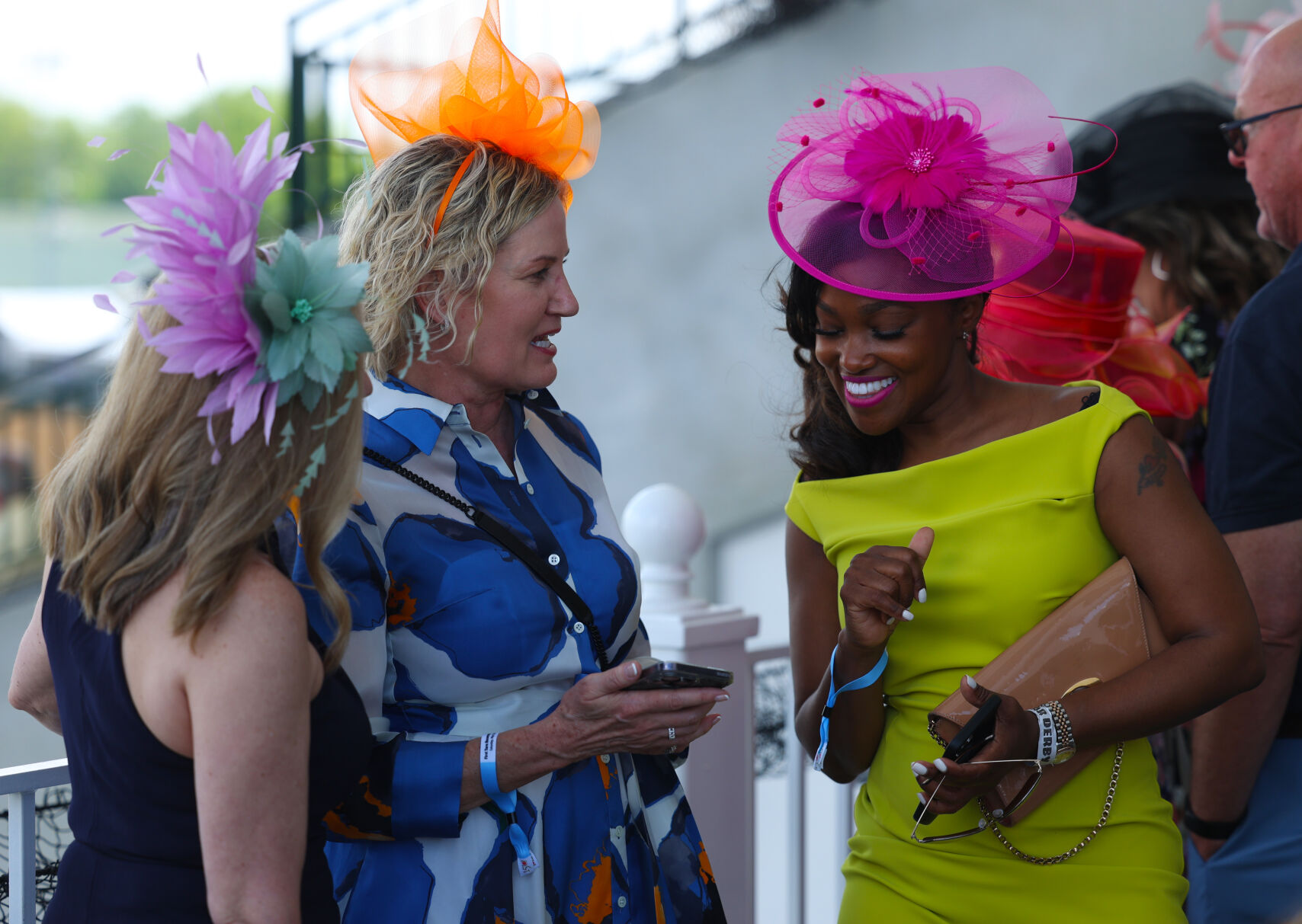 Women talk about photo at First Turn Club.JPG